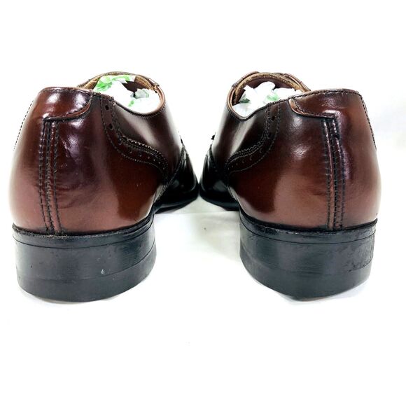 Weyenberg Massagic Shoes Vintage Wingtip 8 Brogue Derby Brown Leather 442881 main image 3